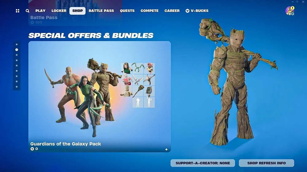 خرید Guardians of the Galaxy Pack برای فورتنایت 