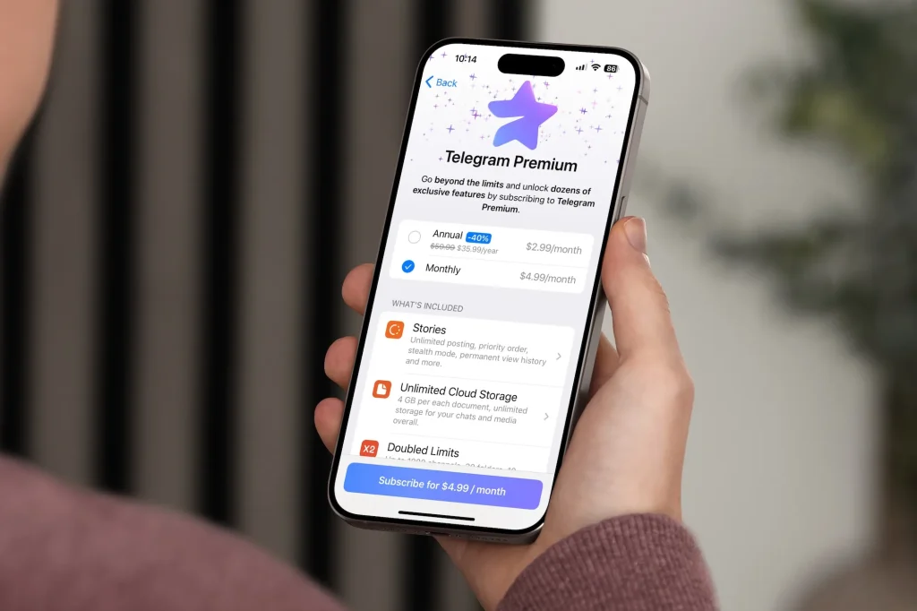 خرید Telegram Premium تلگرام پریمیموم
